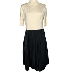 Vintage Calvin Klein Drop Waist Silk Blend‎ Taffeta Evening Dress Size Small